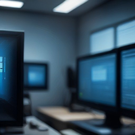 Analista di sicurezza informatica davanti a più monitor che segnalano un'anomalia