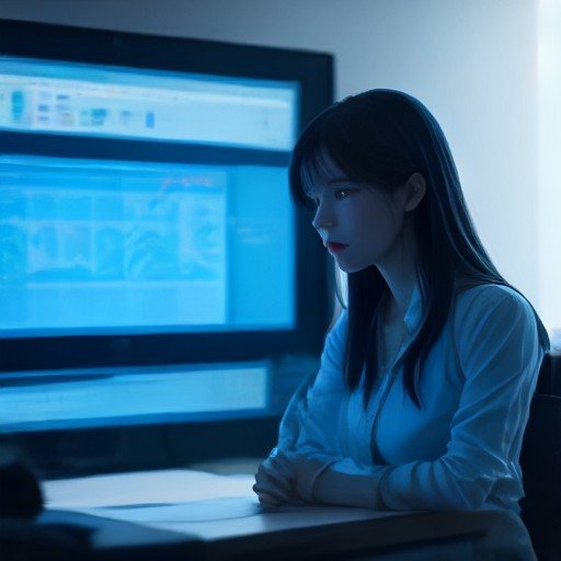 Analista di sicurezza informatica davanti a un monitor con la mappa di una rete aziendale