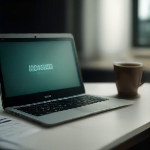 Terminale su laptop durante una scansione di rete