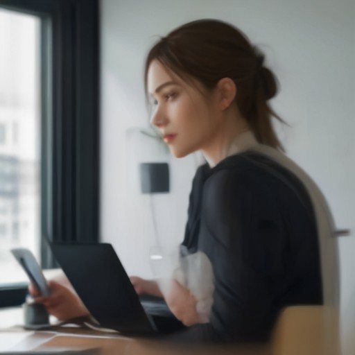 Dispositivi connessi in un ufficio moderno controllati da un esperto di sicurezza informatica